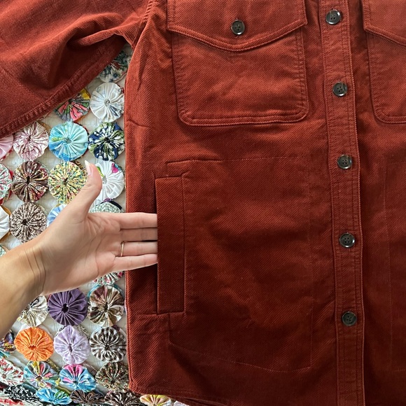 NWT Madewell Corduroy Twill Oversized Shirt Jacket - Picture 13 of 14